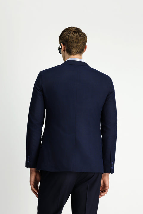 Koyu Lacivert 6 Drop Regular Fit Standart Kesim Klasik Ceket