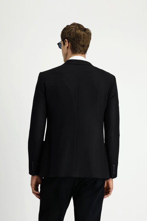 Black 7 Drop Super Slim Fit Extra Narrow Cut Classic Jacket
