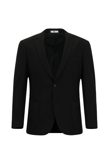 Siyah Super Slim Fit Ekstra Dar Kesim Klasik Ceket