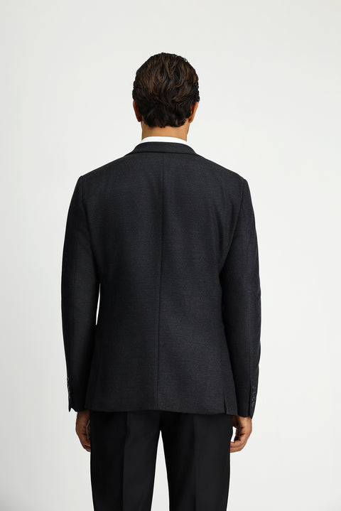 Koyu Antrasit 7 Drop Super Slim Fit Eksra Dar Kesim Klasik Ceket