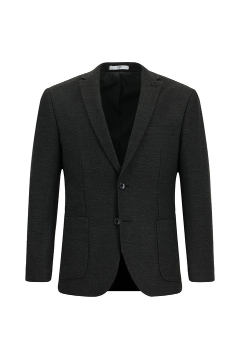 Koyu Antrasit 7 Drop Super Slim Fit Eksra Dar Kesim Klasik Ceket
