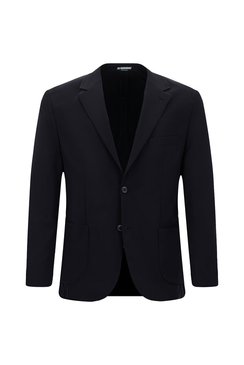 Koyu Lacivert Techno-Line 4 Drop Relaxed Fit Rahat Kesim Klasik Likralı Ceket