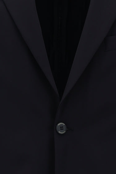 Koyu Lacivert Techno-Line Super Slim Fit Ekstra Dar Kesim Klasik Likralı Ceket