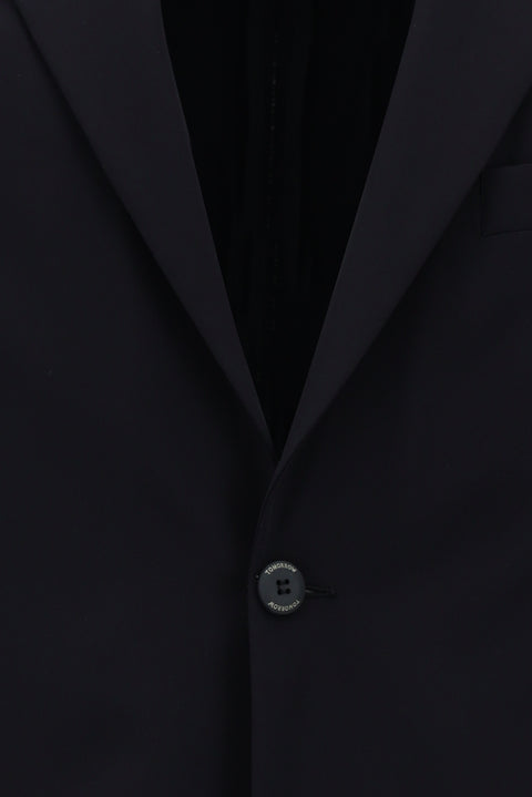 Koyu Lacivert Techno-Line 7 Drop Super Slim Fit Eksra Dar Kesim Klasik Likralı Ceket