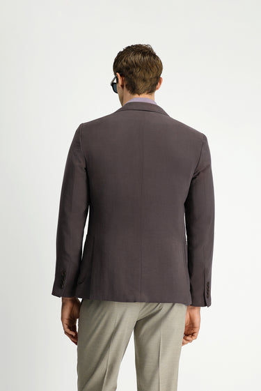 Koyu Kahve 6 Drop Regular Fit Standart Kesim Modal Karışımlı Torba Cep Mono Yaka Spor Ceket