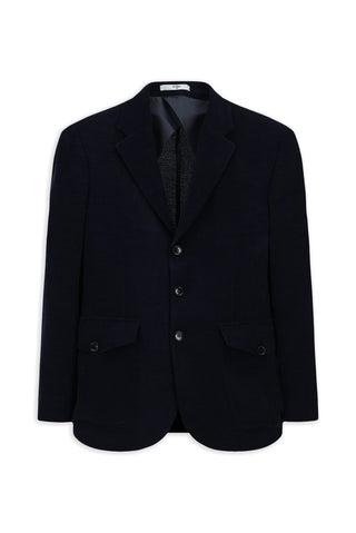  Orta Lacivert Regular Fit Desenli Spor Ceket