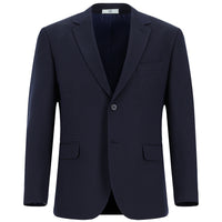 Koyu Lacivert Relaxed Fit Rahat Kesim Desenli Klasik Ceket