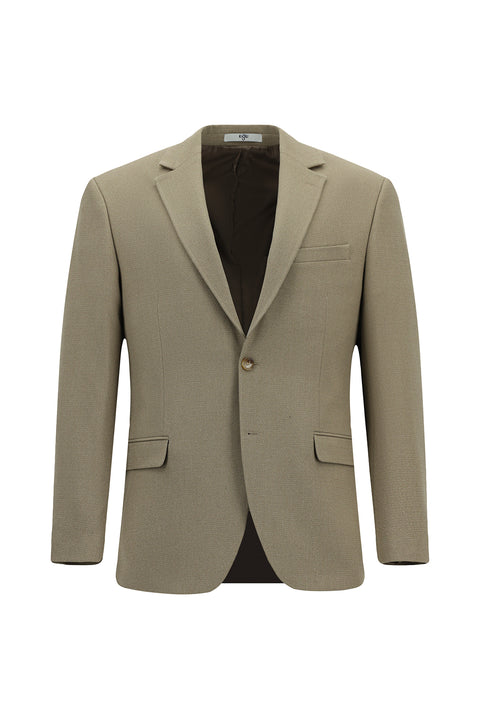 Medium Mink 6 Drop Regular Fit Standard Cut Lycra Classic Patterned Jacket