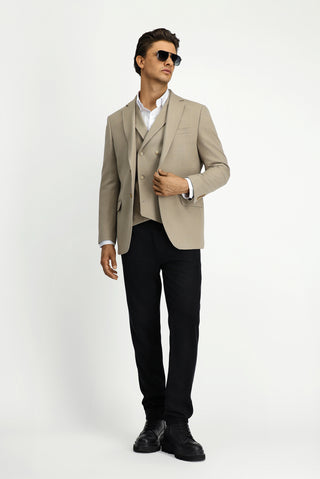  Orta Vizon Regular Fit Likralı Klasik Desenli Ceket