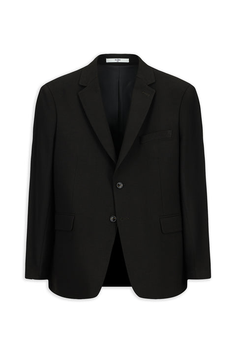 Dark Brown 4-Drop Relaxed Fit Lycra Classic Patterned Jacket