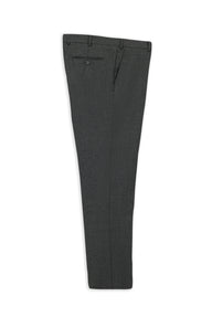 Black 7 Drop Slim Fit Patterned Suit