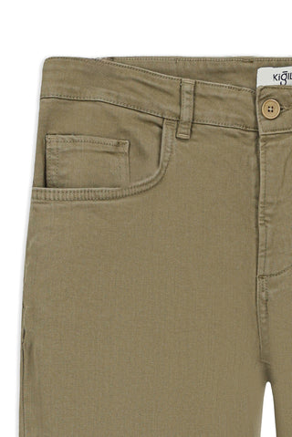  Orta Vizon 7 Drop Slim Fit Dar Kesim Likralı Esnek Kanvas / Chino Pantolon