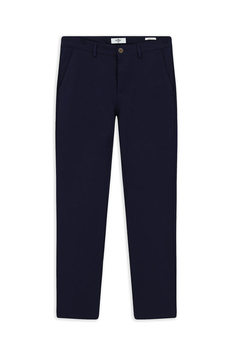 Orta Lacivert 6 Drop Regular Fit Standart Kesim Likralı Esnek Kanvas / Chino Pantolon