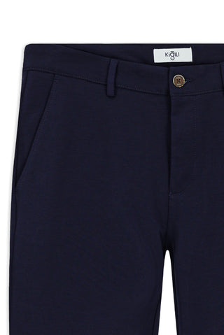  Orta Lacivert 6 Drop Regular Fit Standart Kesim Likralı Esnek Kanvas / Chino Pantolon