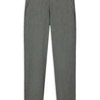 Orta Gri Slim Fit Dar Kesim Beli Lastikli Pamuklu Kanvas / Chino Pantolon