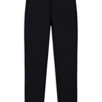 Orta Lacivert Slim Fit Dar Kesim Beli Lastikli Pamuklu Kanvas / Chino Pantolon