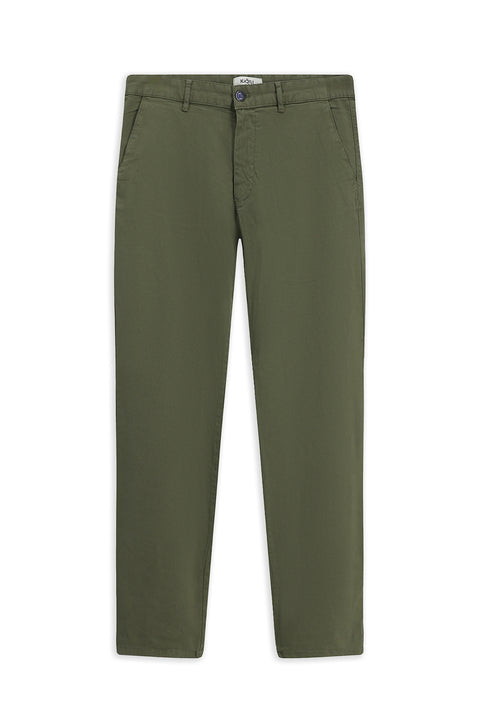 Medium Khaki Slim Fit Stretch Canvas / Chino Trousers