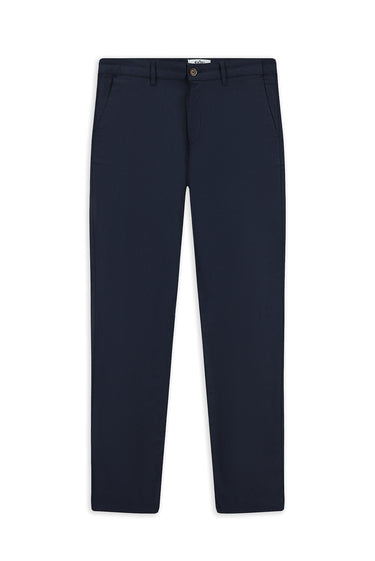 Orta Lacivert Slim Fit Dar Kesim Likralı Desenli Kanvas / Chino Pantolon