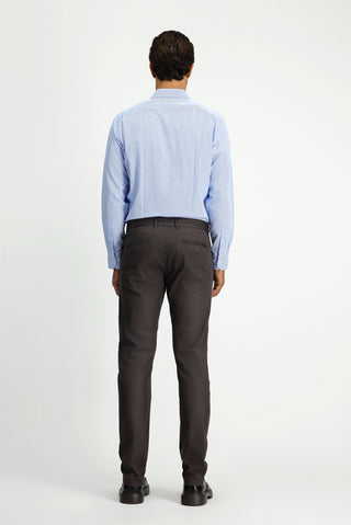  Açık Kahve  Slim Fit Dar Kesim Likralı Desenli Kanvas / Chino Pantolon