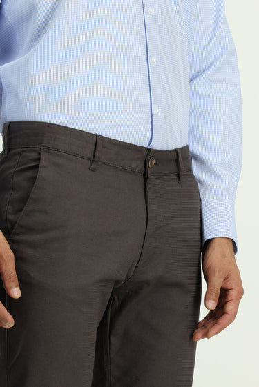  Açık Kahve  Slim Fit Dar Kesim Likralı Desenli Kanvas / Chino Pantolon
