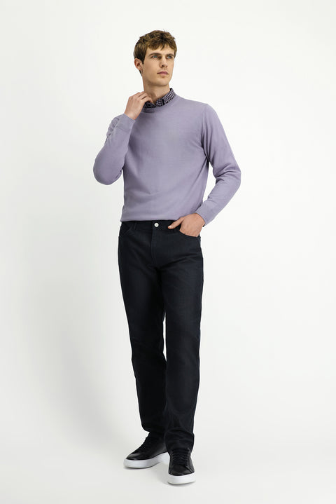 Koyu Antrasit 6 Drop Regular Fit Standart Kesim Likralı Kanvas / Chino Pantolon