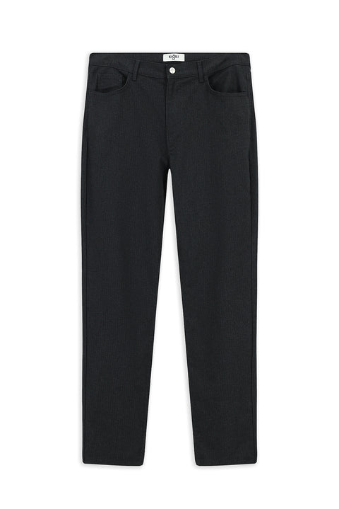 Koyu Antrasit 6 Drop Regular Fit Standart Kesim Likralı Kanvas / Chino Pantolon