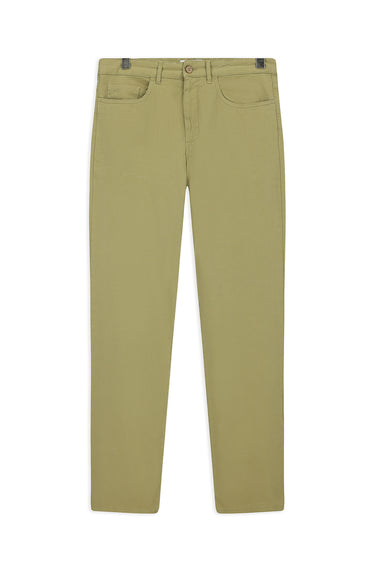  Orta Haki Slim Fit 5 Cep Düz Spor Pantolon