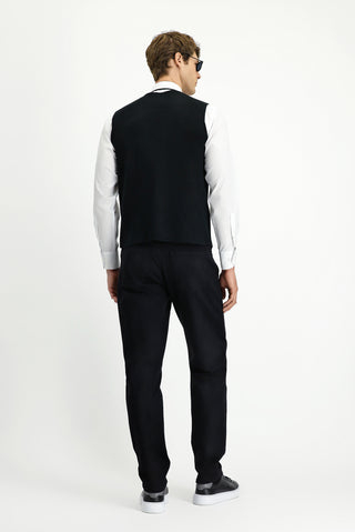  Siyah Slim Fit Dar Kesim Likralı Denim Pantolon