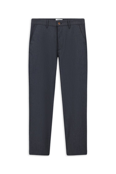 Koyu Lacivert Regular Fit Likralı Kanvas / Chino Pantolon