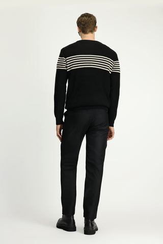  Siyah Regular Fit Likralı Kanvas / Chino Pantolon