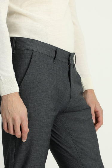 Koyu Füme 6 Drop Regular Fit Standart Kesim Likralı Kanvas / Chino Pantolon