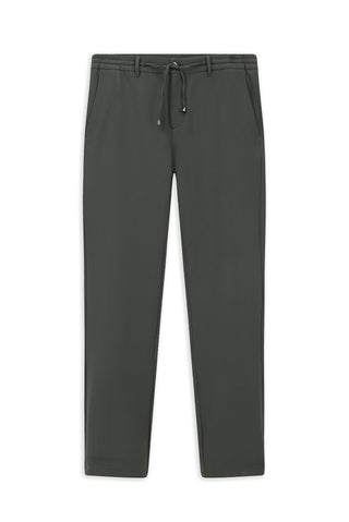  Koyu Füme Techno-Line 7 Drop Slim Fit Dar Kesim Beli Lastikli İpli Likralı Çantalı Jogger Pantolon