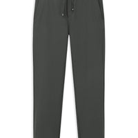 Koyu Füme Techno-Line Slim Fit Dar Kesim Beli Lastikli İpli Likralı Çantalı Pantolon