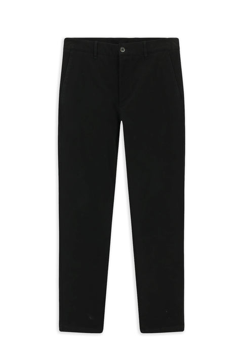 Siyah 4 Drop Relaxed Fit Rahat Kesim Likralı Kanvas / Chino Pantolon