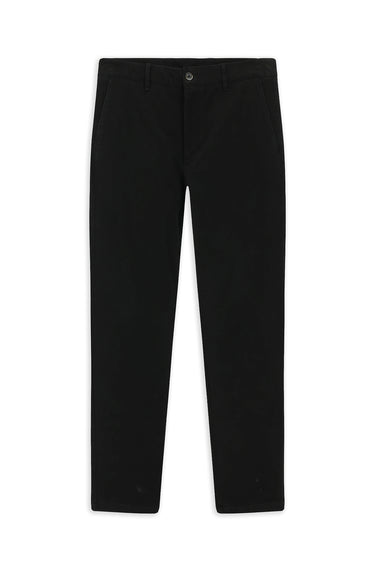 Siyah 7 Drop Slim Fit Dar Kesim Likralı Kanvas / Chino Pantolon