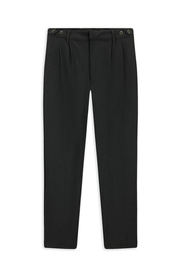 Orta Gri Relaxed Fit Rahat Kesim Likralı Kanvas / Chino Pantolon