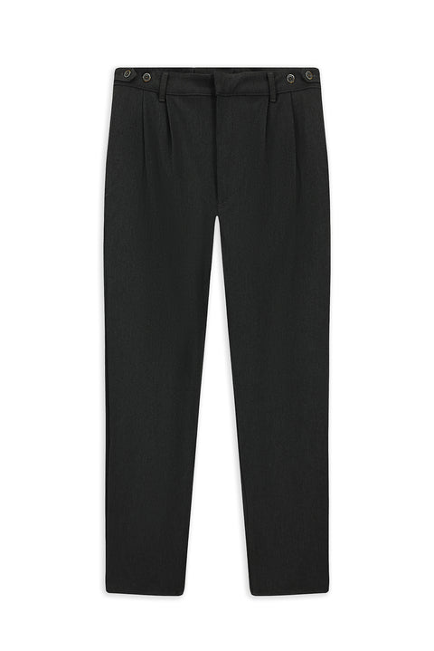 Orta Gri 4 Drop Relaxed Fit Rahat Kesim Likralı Kanvas / Chino Pantolon