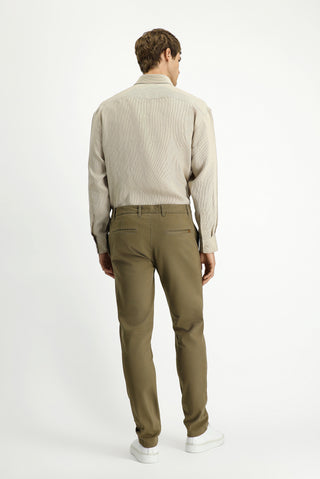  Açık Bej Relaxed Fit Rahat Kesim Likralı Kanvas / Chino Pantolon