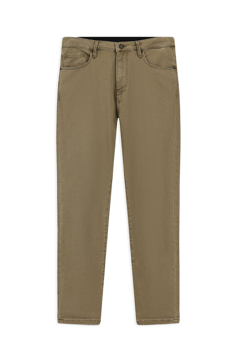 Açık Kahve  Regular Fit Standart Kesim Likralı Kanvas / Chino Pantolon