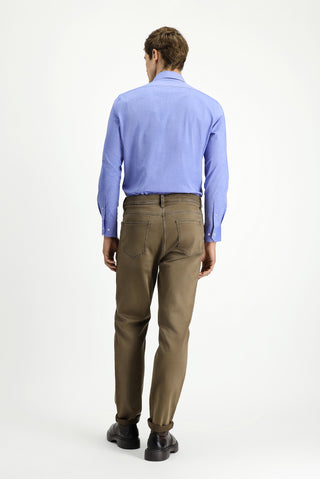  Açık Kahve  Relaxed Fit Rahat Kesim Likralı Kanvas / Chino Pantolon