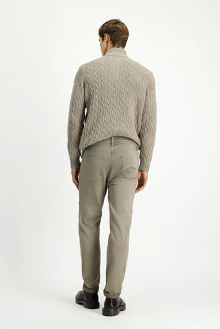  Açık Vizon Relaxed Fit Rahat Kesim Likralı Kanvas / Chino Pantolon