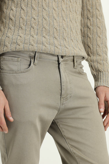 Açık Vizon Regular Fit Likralı Kanvas / Chino Pantolon