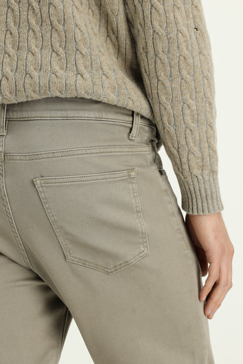 Açık Vizon Regular Fit Standart Kesim Likralı Kanvas / Chino Pantolon