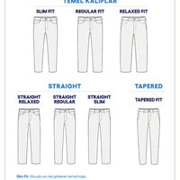 Indigo Regular Fit Standard Cut Lycra Canvas / Chino Trousers