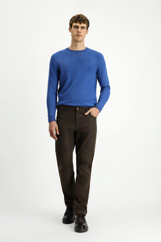  Orta Kahve Regular Fit Likralı Kanvas / Chino Pantolon