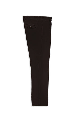  Orta Kahve Relaxed Fit Rahat Kesim Likralı Pileli Kadife Pantolon