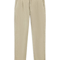 Açık Vizon Tapered Fit Likralı Kadife Pantolon