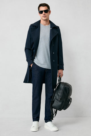  Koyu Lacivert Bootcut Fit Pamuk Denim Pantolon-Ki??l?