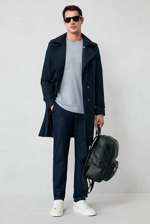 Koyu Lacivert Bootcut Fit Pamuk Denim Pantolon