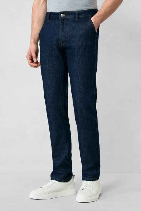 Koyu Lacivert Bootcut Fit Pamuk Denim Pantolon